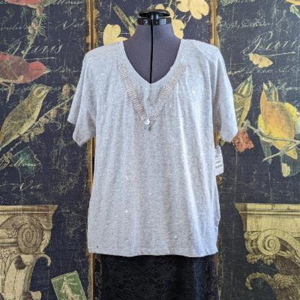 New Oversized Charter Club - Short Sleeve Top - Large - Enhanced by Enchantika